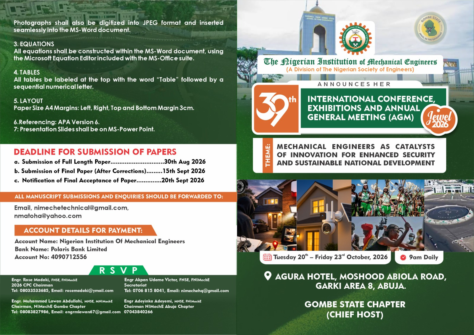 NIMechE 2026 National Conference Flyer